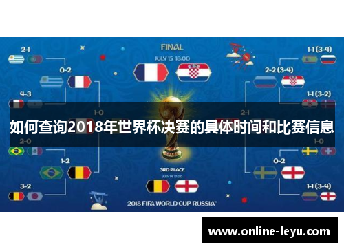 如何查询2018年世界杯决赛的具体时间和比赛信息